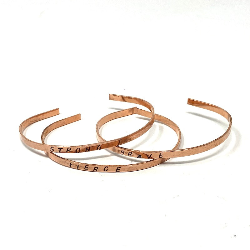 Copper Bracelet Trio