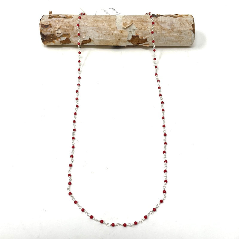 Gemstone Necklace - Silver