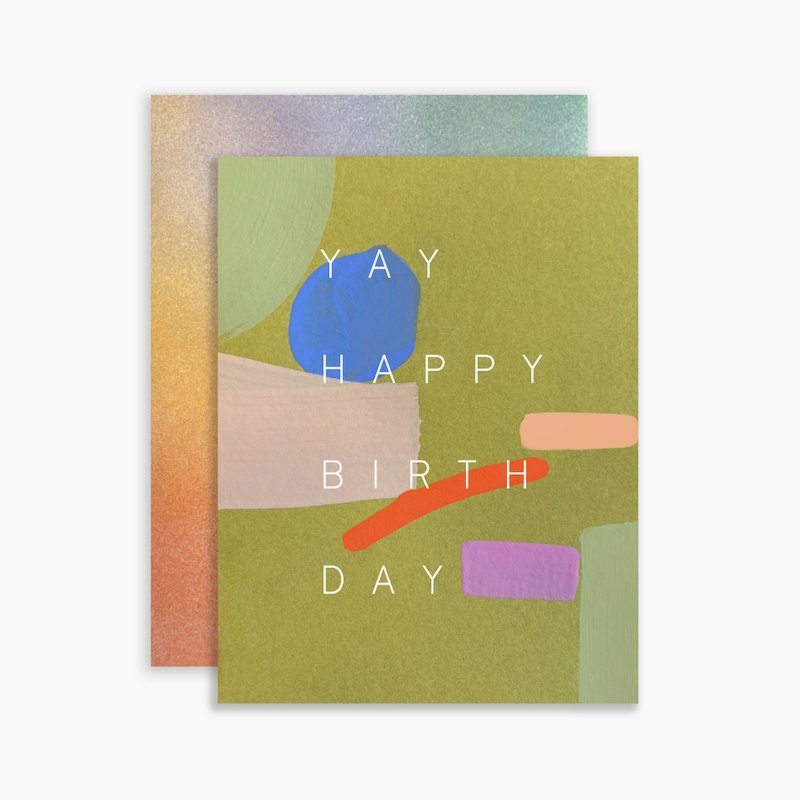 Card - Yay Happy Birthday (Moss)