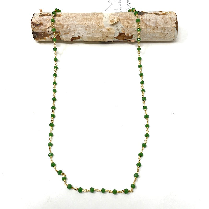 Gemstone Necklace - Gold