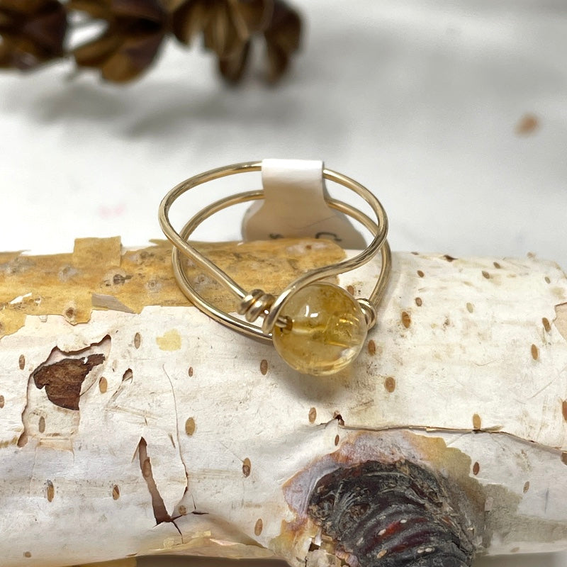 Ring - Wire Wrapped Gem