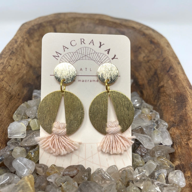 Earrings - Open Disc | Brass