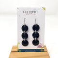 Triple Dot Enamel Earrings