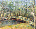 Art Print - Glowing bridge at Avondale Lake