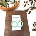 Earrings - Sea Foam Circles