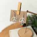 Earrings - Silver Leaf