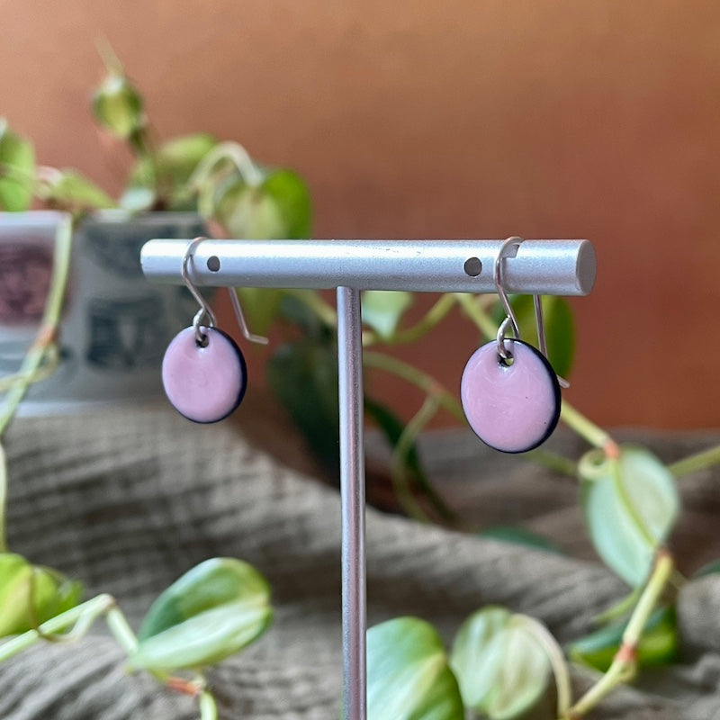Dot Enamel Earrings