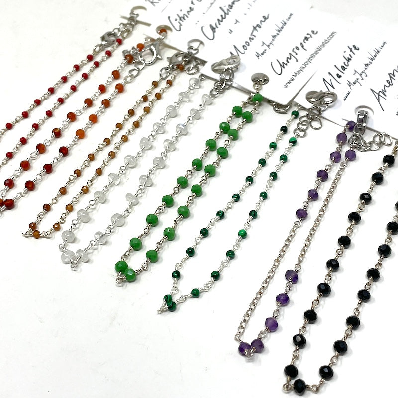 Gemstone Bracelet - Silver