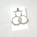 Earrings - Scallop Hoops | Summima