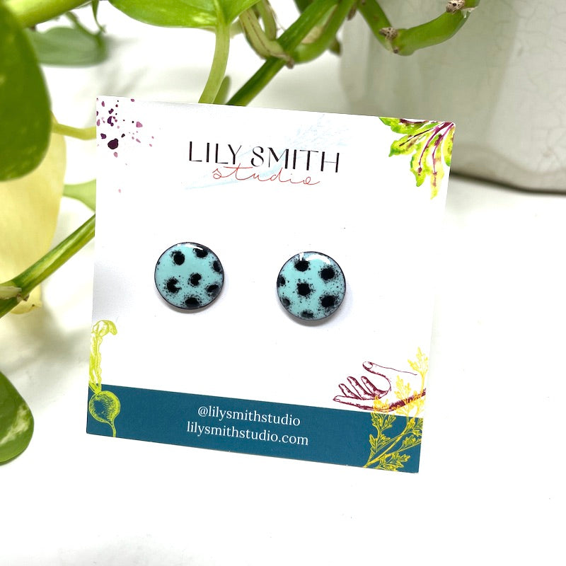 Dot Enamel Studs
