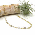 Necklace - Gold Paper Clip