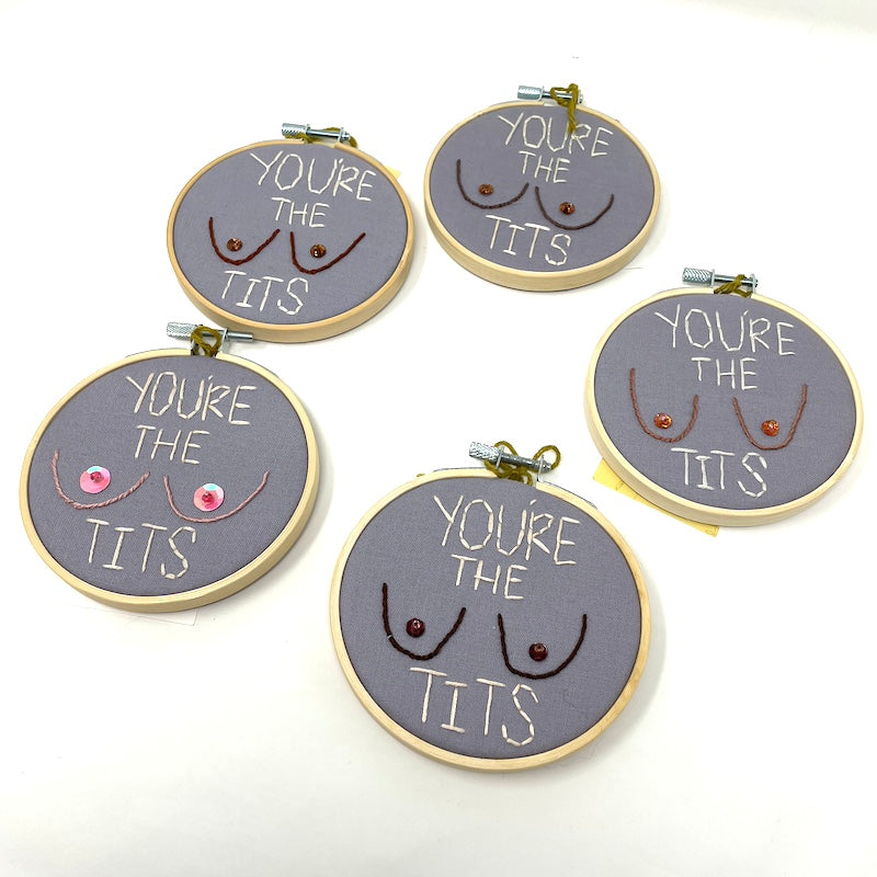 4" Hoop - You're the Tits