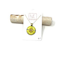 Necklace - Floral Circle | Yellow Daisy