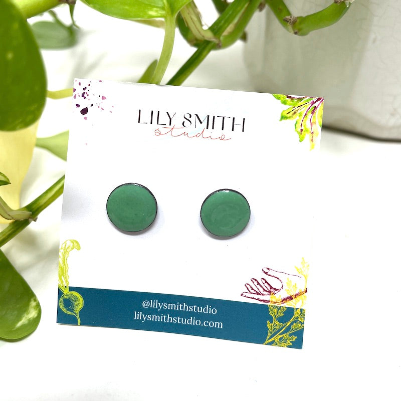 Dot Enamel Studs