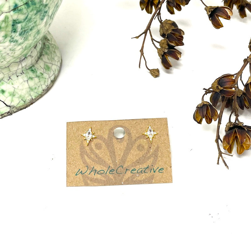 Stud Earrings - Crystal Star