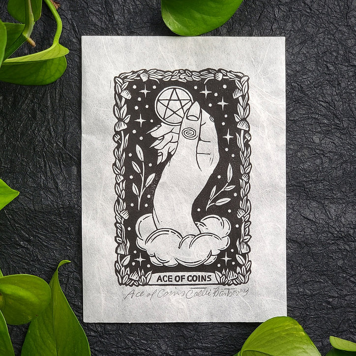 Block Print - Tarot Card