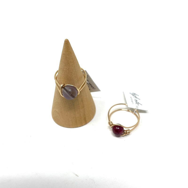 Ring - Wire Wrapped Gem