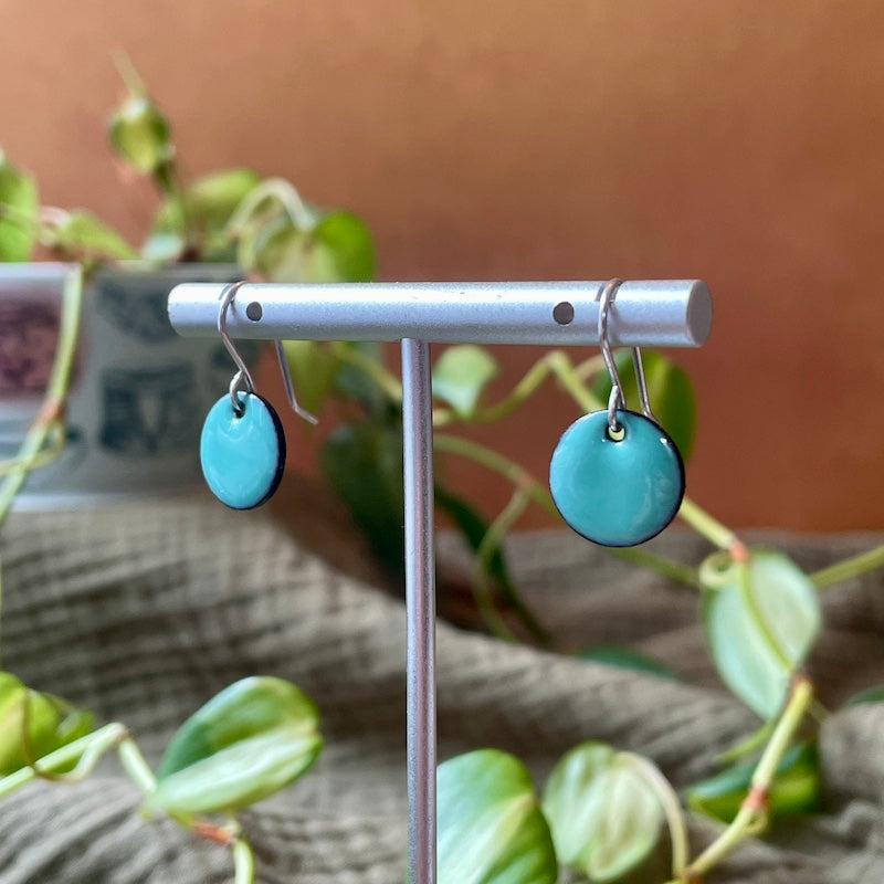 Dot Enamel Earrings