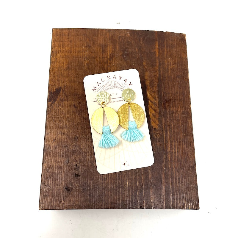 Earrings - Open Disc | Brass