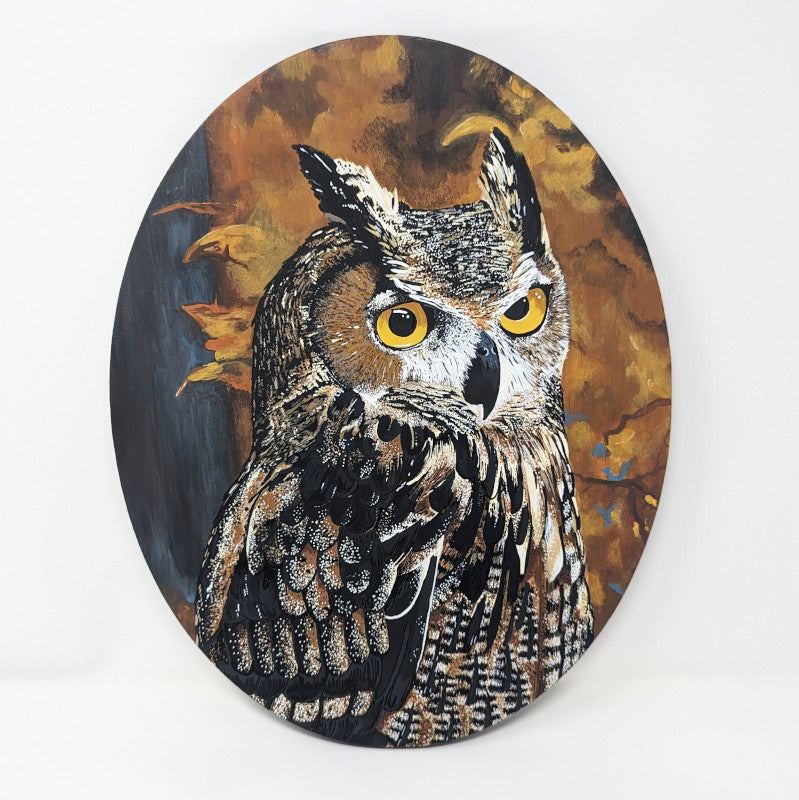 Original Painting - Noah | Great Horned Owl