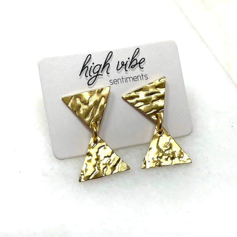 Studs - Hammered Geo