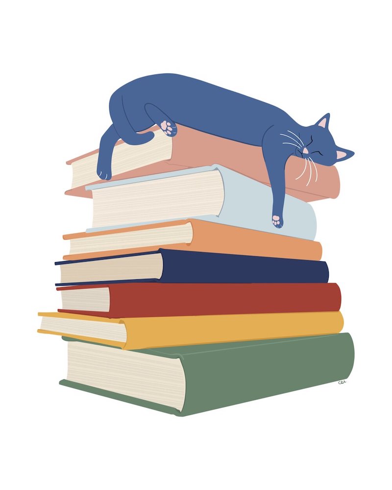 Print - Well Read Cat