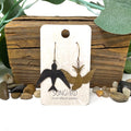 Earrings - Brass Swallowtails