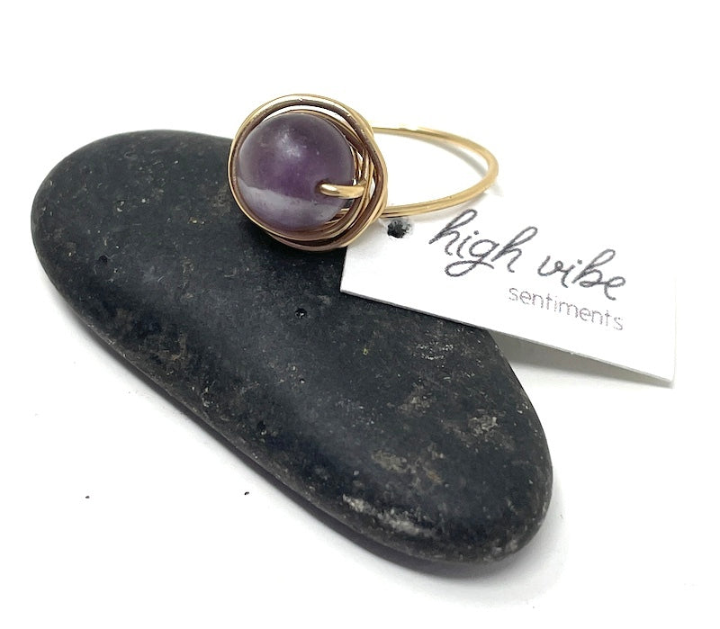 Ring - Wire Wrapped Gem