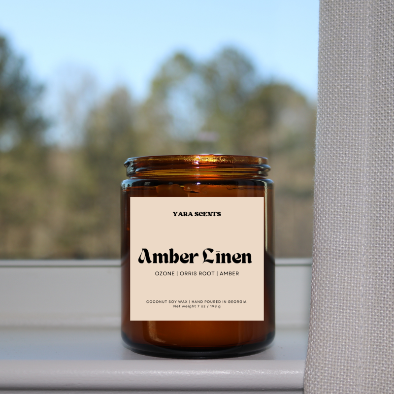 Soy Candle - Amber Linen