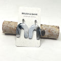 Earrings - Black and White Rainbow
