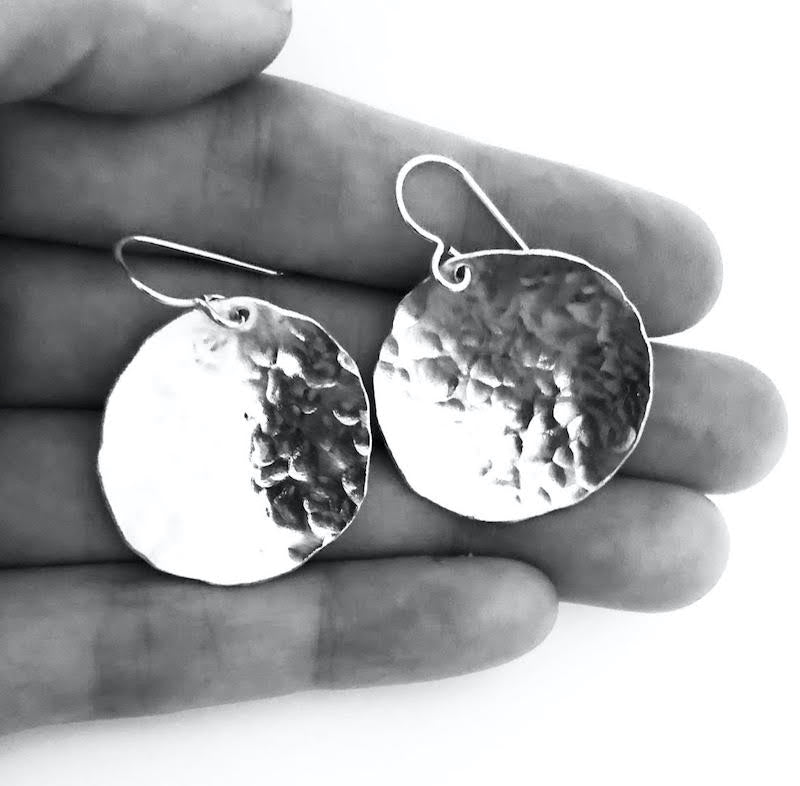 Earrings - Sterling Discs