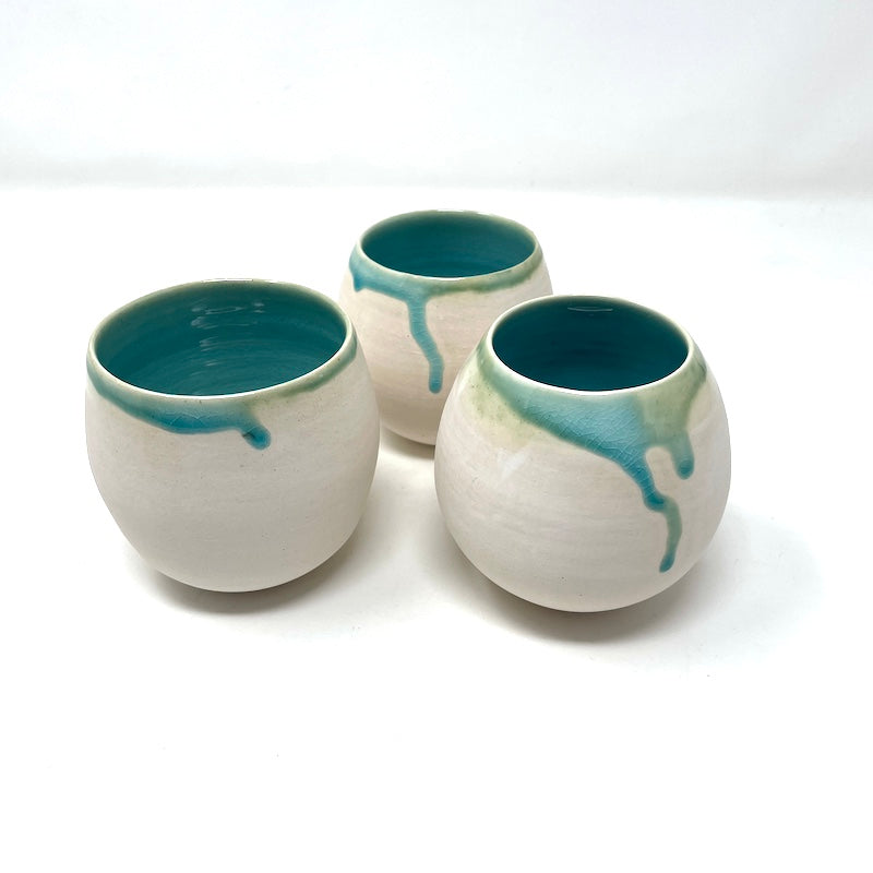 Vase - Egg | Turquoise Drip
