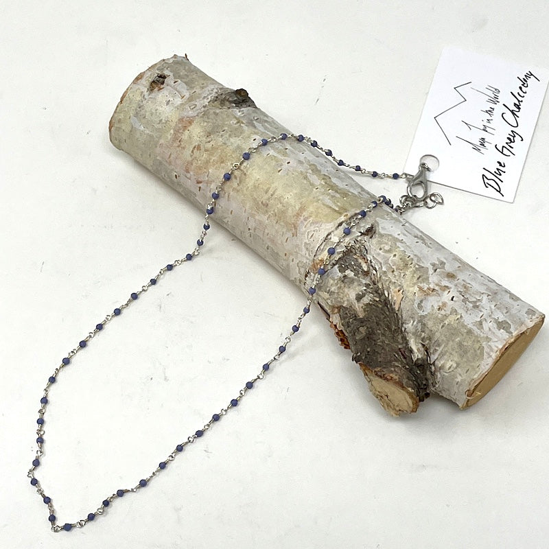 Gemstone Choker - Silver