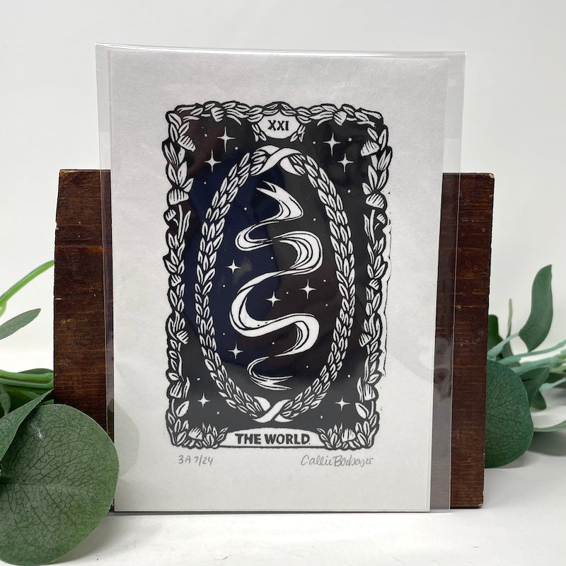 Block Print - Tarot Card