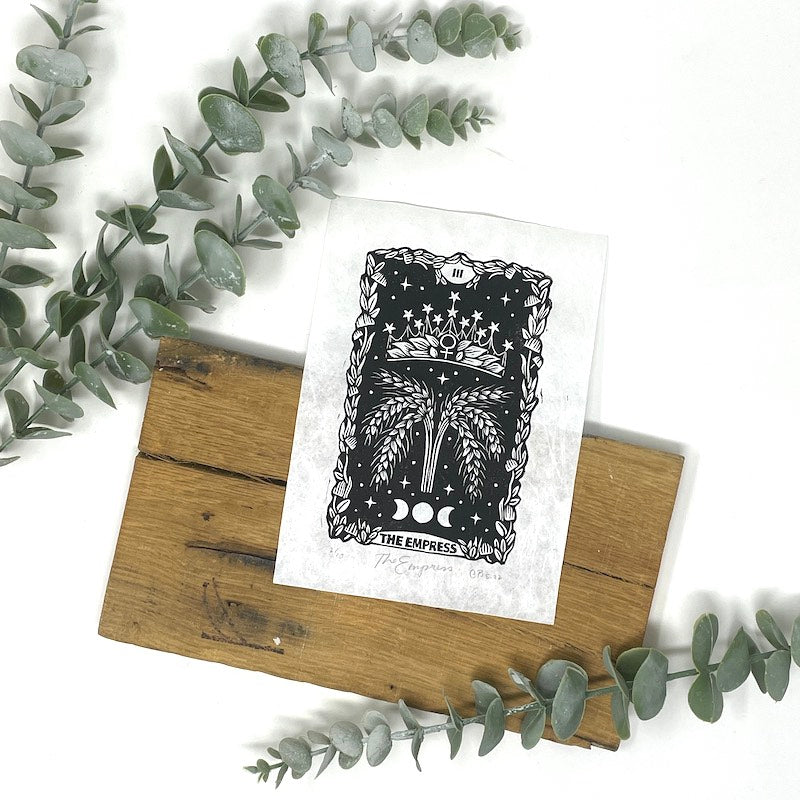 Block Print - Tarot Card