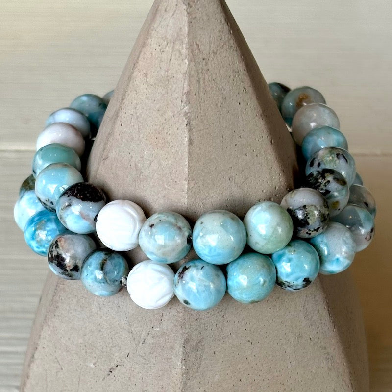 Bracelet - Carved Lotus Focal