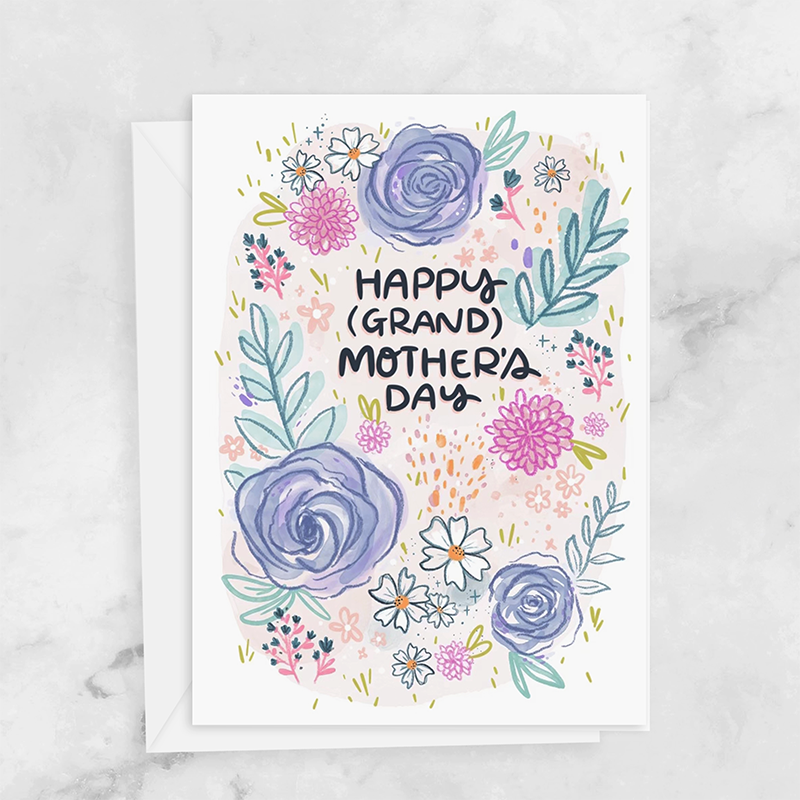 Card - Happy Grandmother's Day (Floral)