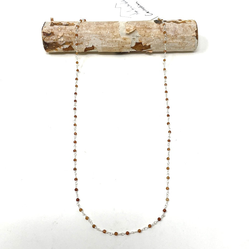 Gemstone Necklace - Silver