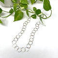 Necklace - Silver Hoop (long)