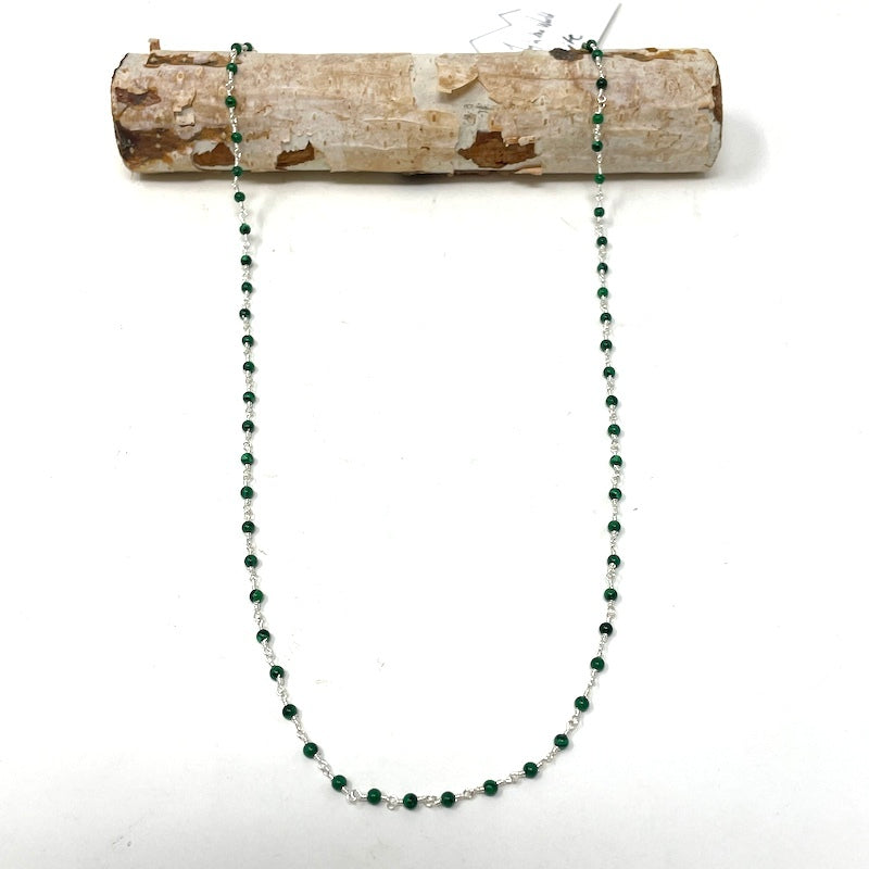 Gemstone Choker - Silver