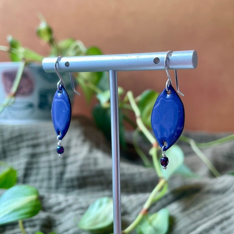 Petal Drop Enamel Earrings