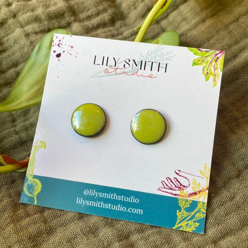 Dot Enamel Studs