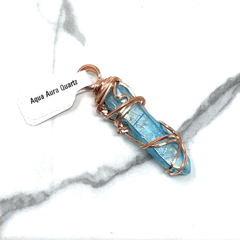 Pendant - Aqua Aura Quartz