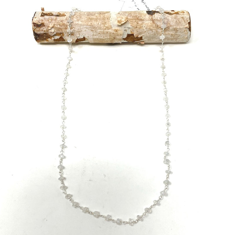 Gemstone Necklace - Silver