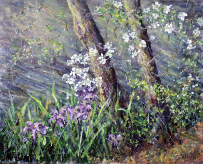 Art Print - Spring laced trees at Avondale Lake