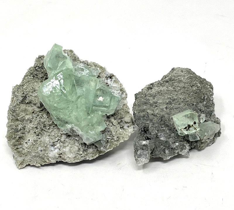 Fluorite - Cubes on Matrix