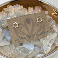 Stud Earrings - Diamond Circles