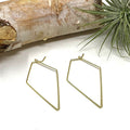 Earrings - Diamond Gold Hoops