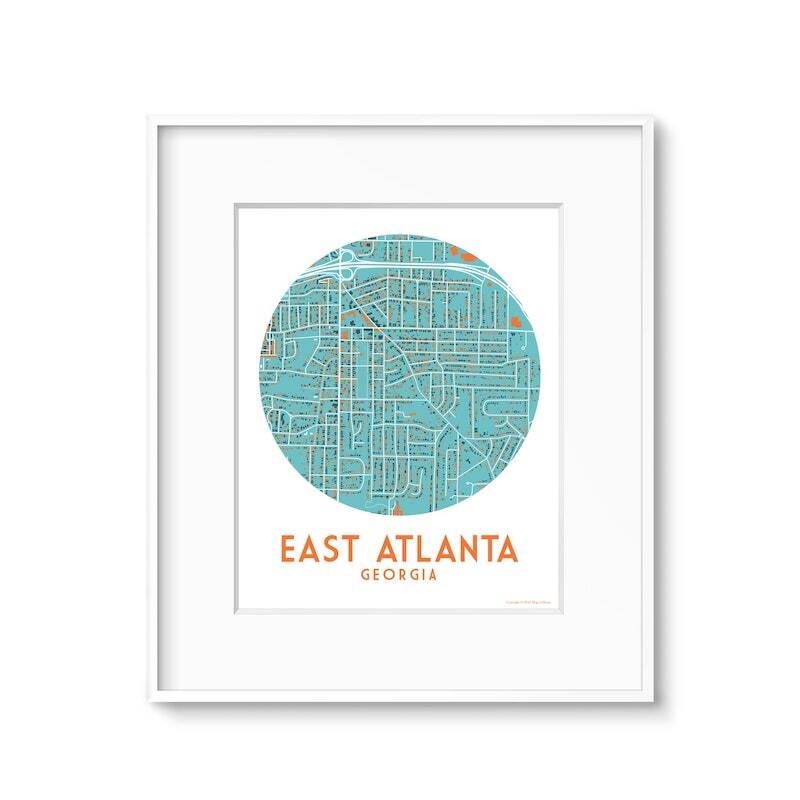 East Atlanta - Blue + Orange