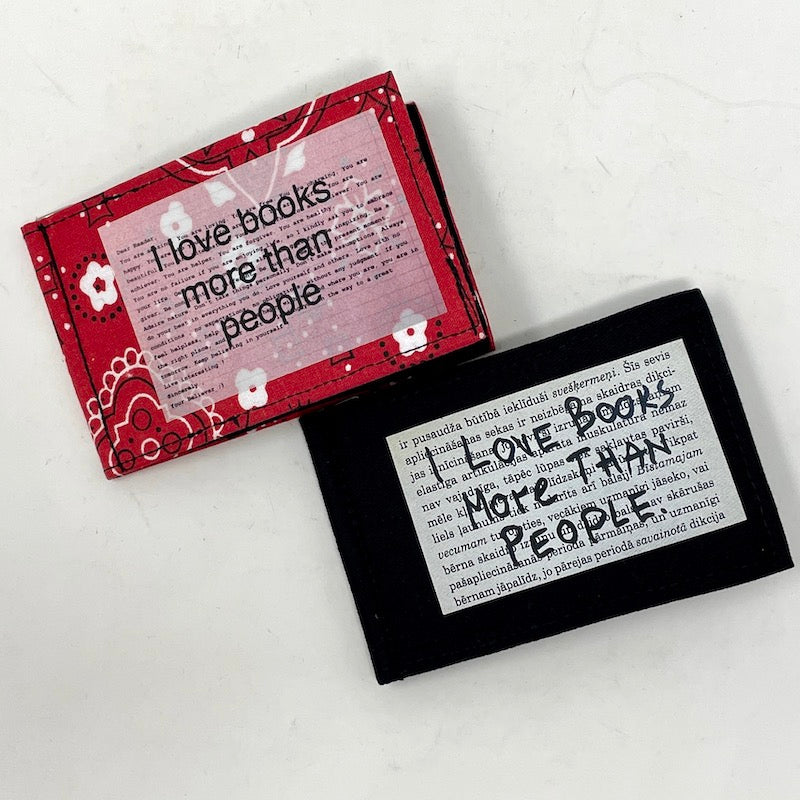 Bifold Wallet - I Love Books More Than People
